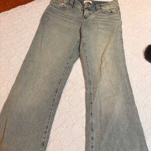 PacSun Light Blue Wide Leg Jeans